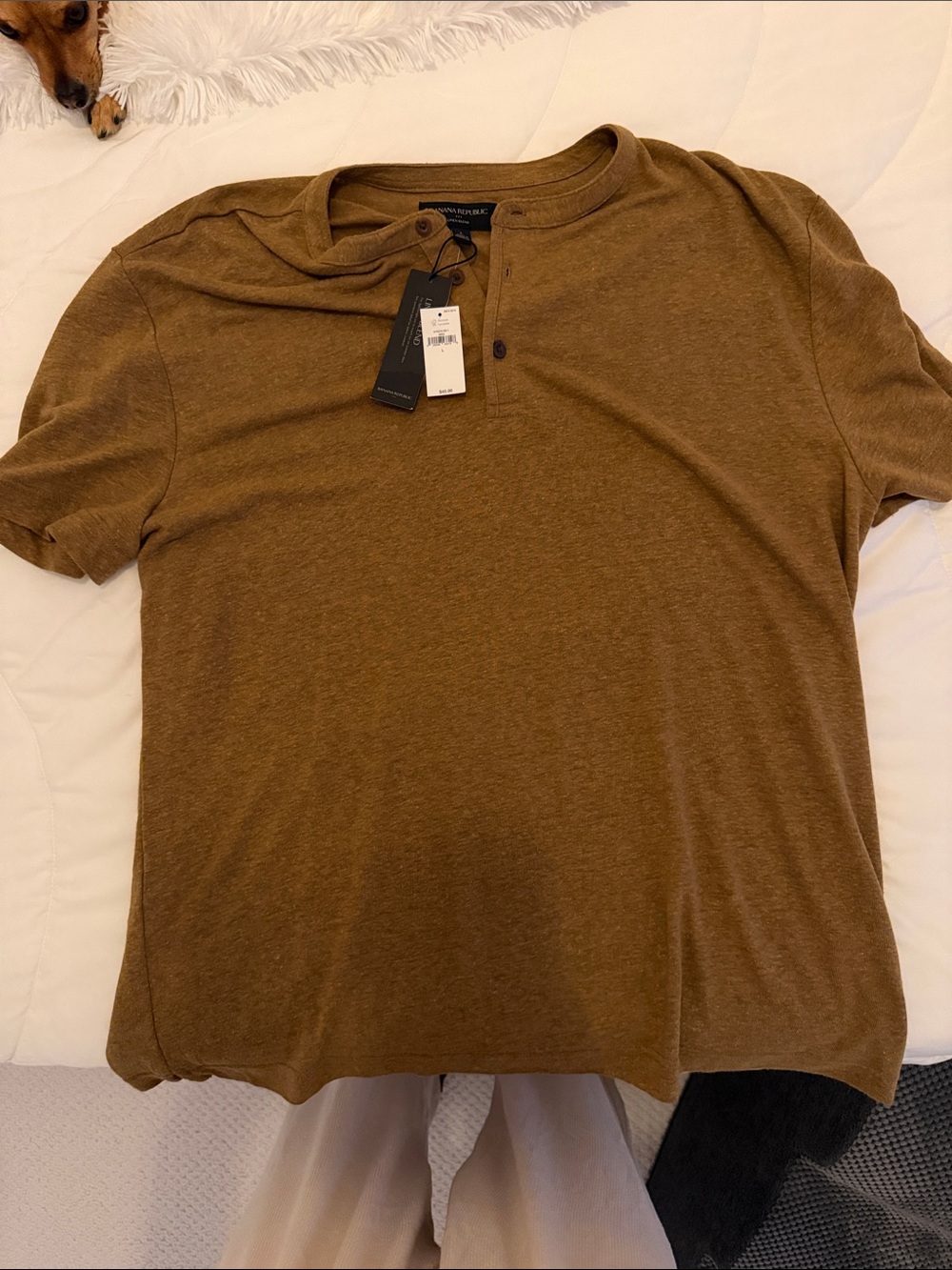 Banana Republic Short-Sleeve Henley Shirt